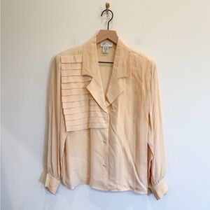 Vintage Silk Button Down size Small